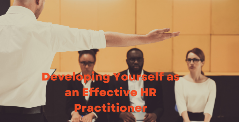 4DEP Developing Yourself as an Effective HR Practitioner