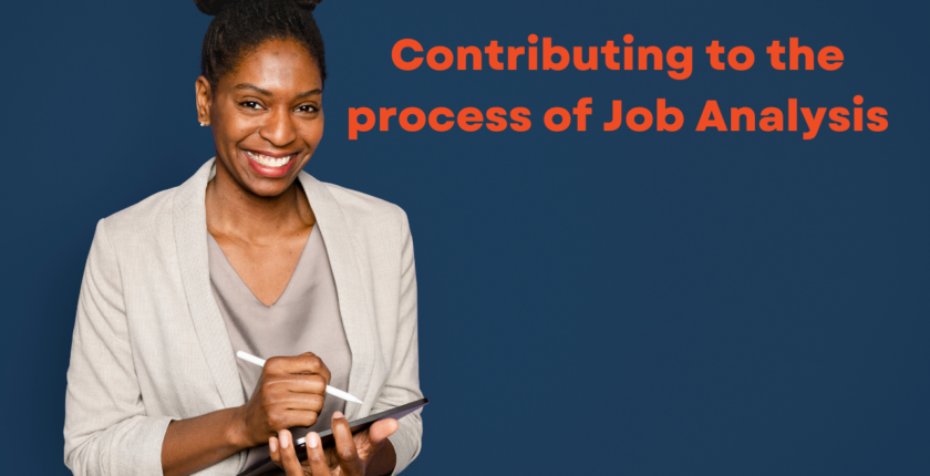 3CJA Contributing to the process of Job Analysis